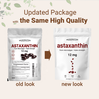 Astaxanthin 12mg - Antioxidant Softgels